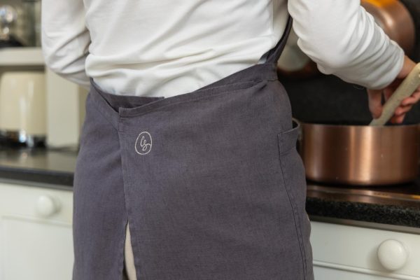 Linnen Unisex schort - Afbeelding 4
