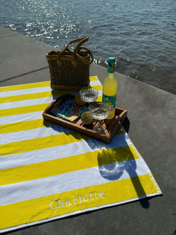 Riviera Beach Towel - Yellow - Afbeelding 3